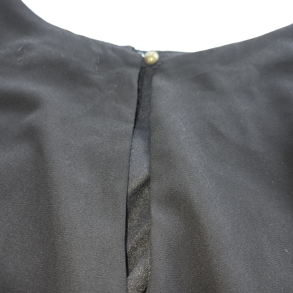 Xtraordinary Black Mini Dress with Flared Cuffs Juniors Large - Picture 12 of 12